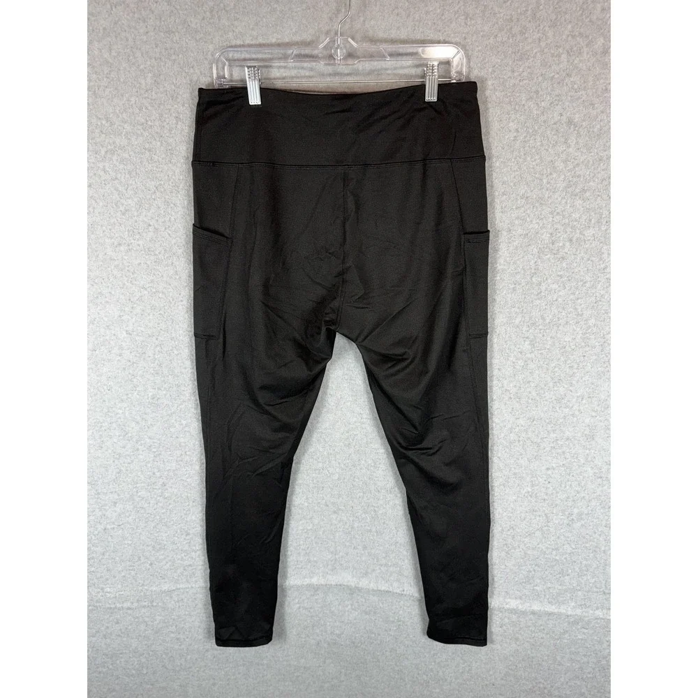 Maurices Leggings Womens Large High Rise Yoga Pants Stretch Pockets Athletic Gym
